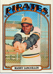 1972 Topps Baseball Cards      060      Manny Sanguillen